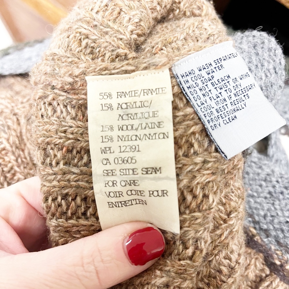 Northern Isles Patchwork Cardigan Patch Pocket Grannie Size Medium - Picture 9 of 11